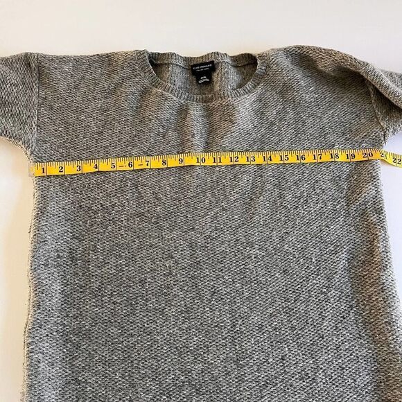 Club Monaco Italian Yarn Wool Silk Grey Long Sleeve Sweater Dress Size Medium - Picture 8 of 13